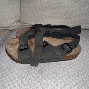 Men's Gray Birkenstock Sandals - Straps in Back and Middle - Size 10US / 43EU